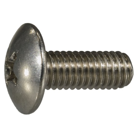 Midwest Fastener #10-32 x 1/2 in Phillips Truss Machine Screw, Plain 18-8 Stainless Steel, 12 PK 33906